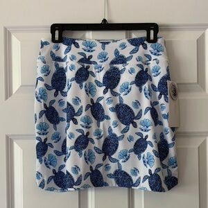 ‼️Take 30% OFF‼️NWT GOTTEX Blue Turtle Print Women's Skort S